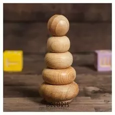 Пирамидка деревянная Эко 4