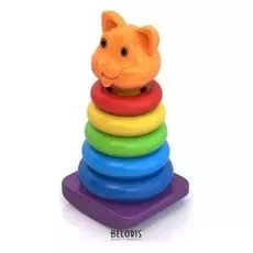 Пирамидка-качалка "Кот"