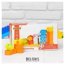 Пирамидка логическая Весёлые зверята