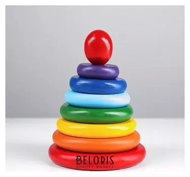 Пирамидка «Радуга» 8 деталей