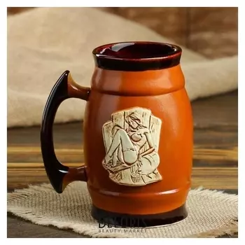 Пивной бокал "Банная дама", 0.6 л