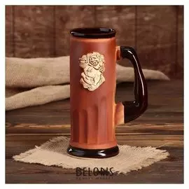 Пивной бокал "Банный мужичок", 0.75 л