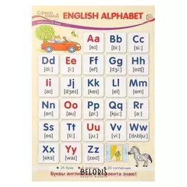 Плакат "English Alphabet" А3