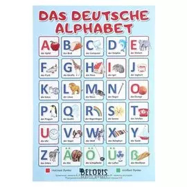 Плакат "Немецкий алфавит" А3