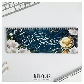 Планинг прямоугольный тонкий картон Золотой учитель