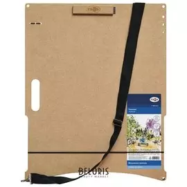 Планшет гамма "Московская палитра", мбф, А2 (53х68 см), магнитный зажим, ручка, ремень, 261018_08