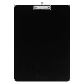 Планшет с зажимом А3, 420х300 мм, бумвинил, с металлическими уголками, чёрный (Клипборд)