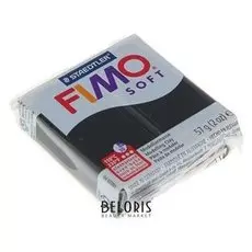 Пластика - полимерная глина Soft чёрный