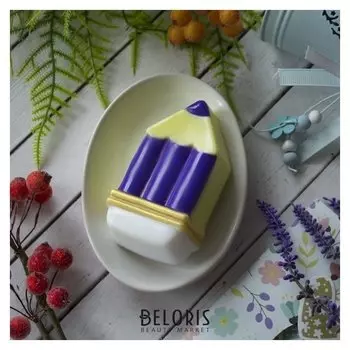 Пластиковая форма для мыла "Карандаш" 10,6х5,2х2.5 см