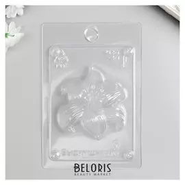 Пластиковая форма для мыла "Лилия" 9х7х1,5 см