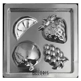 Пластиковая форма для мыла МК "Фрукты" D=6 см и 2х3,5 см