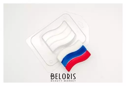 Пластиковая форма для мыла "Триколор" 7,5х5 см