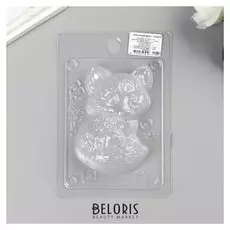 Пластиковая форма "Лисёнок" размер готового изделия:90х65х30 мм.