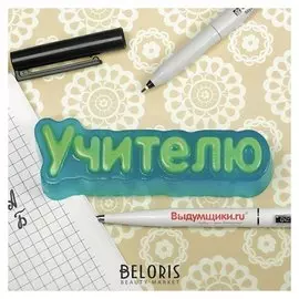 Пластиковая форма "Учителю" 11,7х3,6х2,5 см