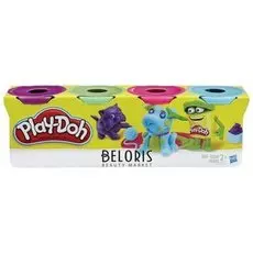 Пластилин Hasbro 4 цвета баночки в коробке