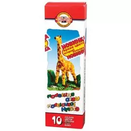 Пластилин классический "Жираф", 10 цветов