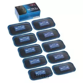 Пластырь резинокордный пр-10-1 х.в, для радиальных шин, 60x105 мм, 1 слой корда, набор 10 шт.