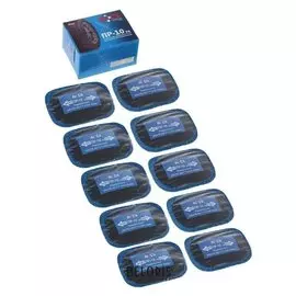 Пластырь резинокордный пр-10 х.в, для радиальных шин, 55x75 мм, 1 слой корда, набор 10 шт.