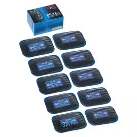 Пластырь резинокордный пр-11 х.в, для радиальных шин, 65x95 мм, 1 слой корда, набор 10 шт.