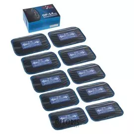 Пластырь резинокордный пр-14 х.в, для радиальных шин, 85x130 мм, 1 слой корда, набор 10 шт. 177825