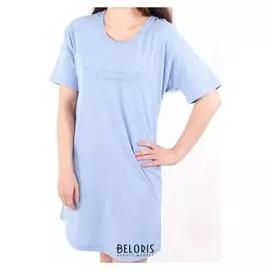 Платье женское, цвет голубой меланж, размер 48