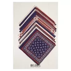 Платок носовой мужской 28х28 см, 12шт, рис 21163-3 100г/м хл100%