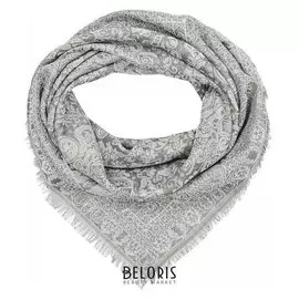 Платок женский, цвет серый, размер 100х100 см