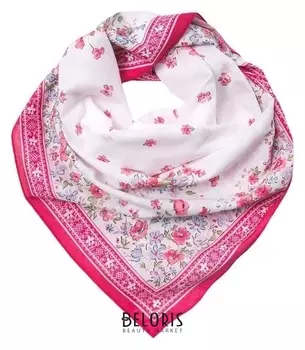 Платок женский Kc1730_3 цвет розовый, р-р 80x80