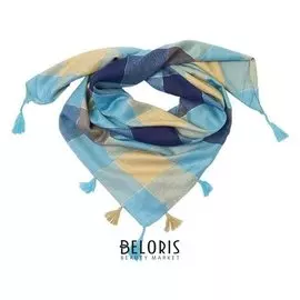 Платок женский SH 2005 5 цвет бирюзовый, р-р 95*95