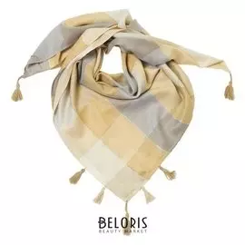 Платок женский SH 2005 8 цвет бежевый, р-р 95*95