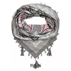 Платок женский шерстяной, цвет серый, размер 110х110 см