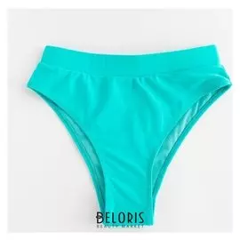 Плавки купальные женские Minaku "Stripe", размер 50, цв.бирюзовый