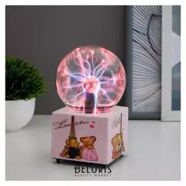 Плазменный шар "Любовь в париже" 9х9х15 см