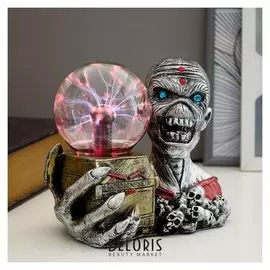 Плазменный шар "Мумия с ящиком" 20х11,5х17 см