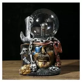 Плазменный шар полистоун "Пират меткий джек" 21,5х14х11,5 см