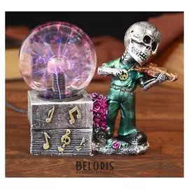 Плазменный шар полистоун "Скрипач" 10х18х19 см