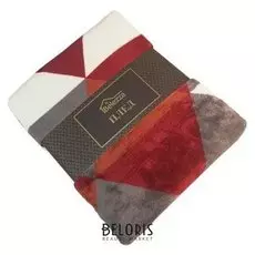 Плед 200х220 прага коричневая, фланель, пэ100%