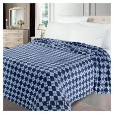 Плед аделис диз.аргайл 200х220см, велсофт 280г/м, пэ100%