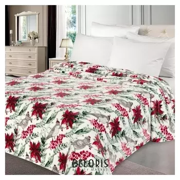 Плед «Аделис» дизайн малиновка 200х220см