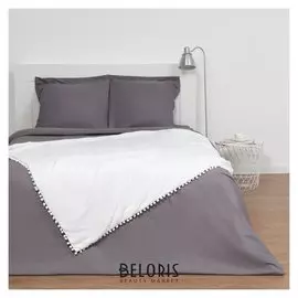 Плед двухслойный "Этель", 130х180 см, белый, 100% п/э