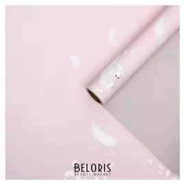 Пленка для цветов "Балерина", бежево-розовый, 0,58 х 10 м