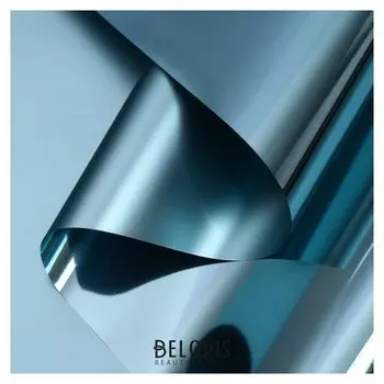 Пленка для цветов "Глянец", голубой, 58 см х 5 м