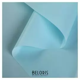 Пленка для цветов матовая «Велюр», нежно-голубой, 0,5 х 10 м