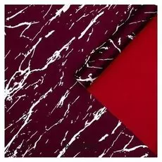 Пленка для цветов "Мрамор" винный-красный, 0,58 х 10 м