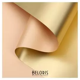 Пленка для цветов "Пленка с золотом", цвет коричневый, 58 см х 5 м