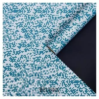 Пленка для цветов "Рябь", синий, 0,58 х 10 м