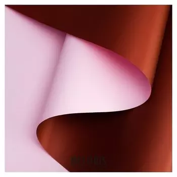 Пленка матовая, двухсторонняя, нежно-сиреневый-винный, 0,5 х 10 м