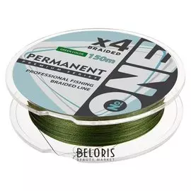 Плетёная леска №one Permanent х4-green, 150 м, D=0,16 мм
