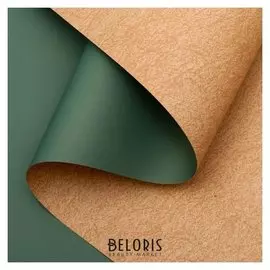 Плёнка матовая двухсторонняя "Пробковый цвет" мятный, 0,58 х 10 м