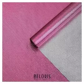 Плёнка металлизированная, розовый, 0,7 х 2 м